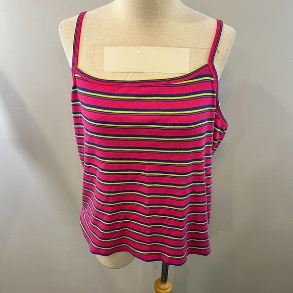 BP‎ x WILDFANG Square Neck Tank In Pink Stripe (XL) - Picture 5 of 13